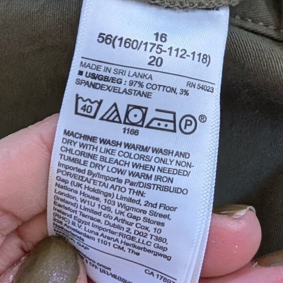 GAP Women's High Rise Pleated Tapered Pants Mesculen Green NWT Size 16 - Picture 4 of 8